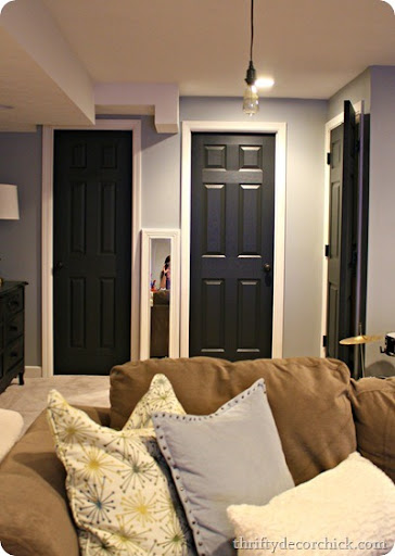 Painting doors black deals
