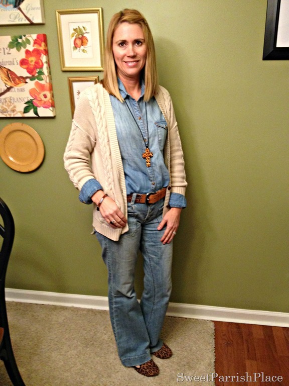 denim and animal print