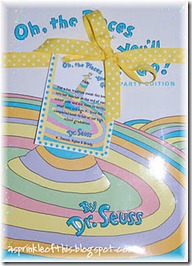Dr. Seuss keepsake gift {A Sprinkle of This . . . . A Dash of That}