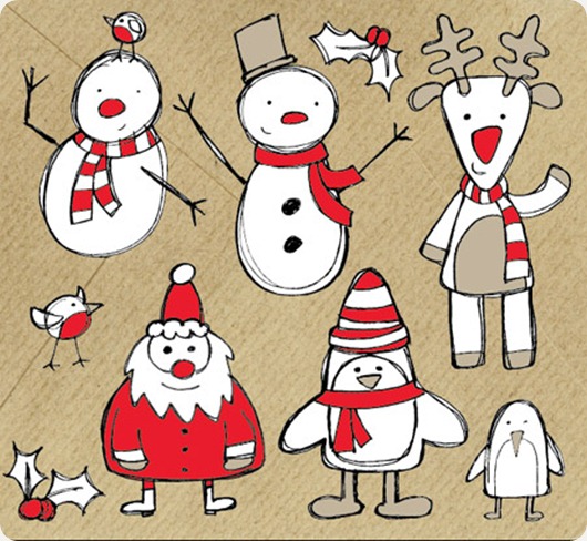 Christmas-Sketch-Vectors