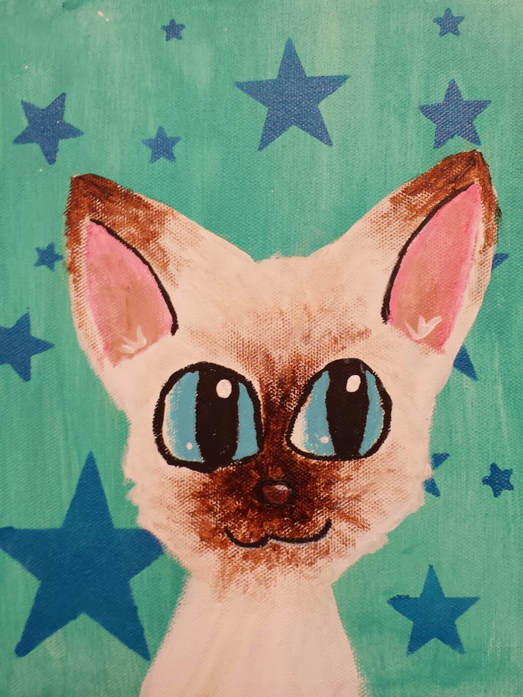 Angela Anderson Art Blog Cat Portrait Paintings Kids Art Class