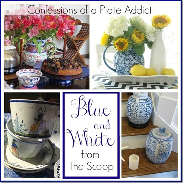 CONFESSIONS OF A PLATE ADDICT Blue and White