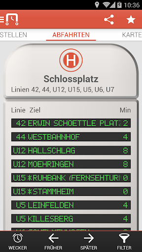 nextstop Stuttgart - Fahrplan