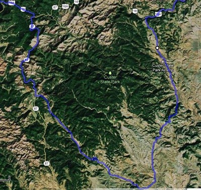 Map Custer SP Wildlife Loop