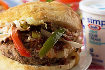 Chicken Fajita Cheeseburger