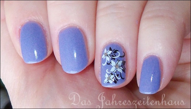 Eisblumen Doppelstamping Nageldesign 2