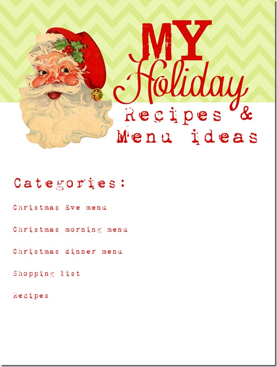 Holiday Recipes and Menu copy