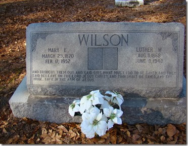 Luther W & Mary E Wilson