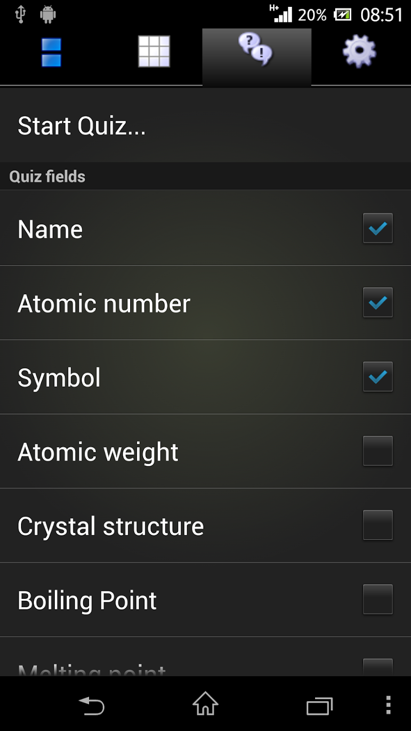 Periodic Droid - No Ads Screen 3