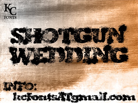 16-Shotgun-Wedding-font