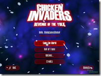 القائمة الرئيسية للعبة الفراخ أخر إصدار 2014 Chicken Invaders