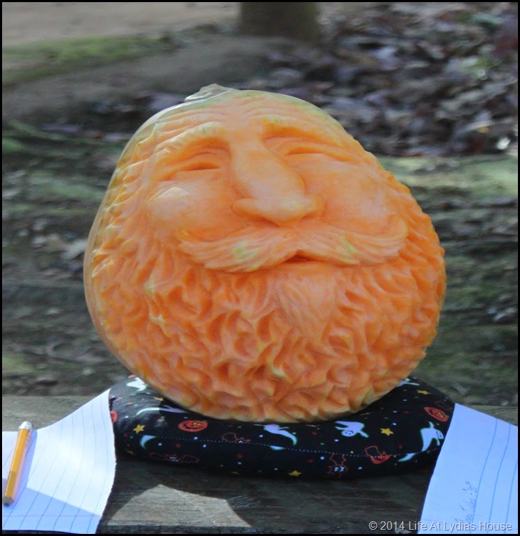 carved pumpkin head 2