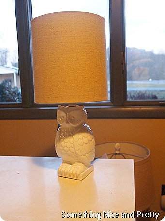 Owl lamp and basket 007