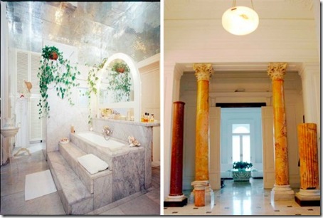 Bathroom and Hall in Sorrento villa