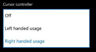 Hướng dẫn thay đổi vị trí nút điều chỉnh con trỏ Windows 10 Mobile
