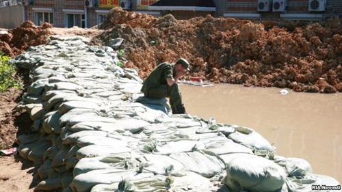 Военные борются с паводками на Дальнем Востоке