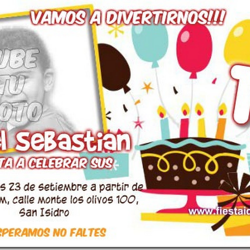 Gratis, crea invitaciones de cumpleaños con tu foto