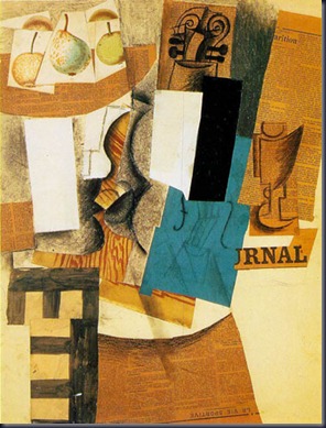 Pablo Picasso, Still Life with Violin and Fruit