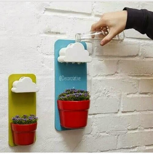 DIY Como fazer vaso de planta com nuvem