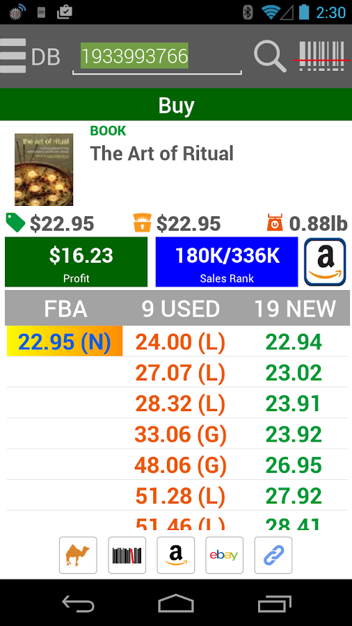   FBAScan - Selling on Amazon! – Capture d'écran 