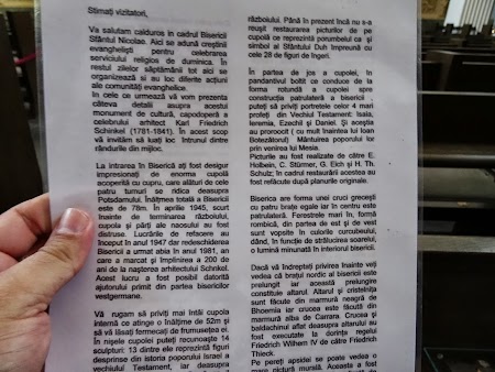 Explicatii in limba romana la Domul din Potsdam