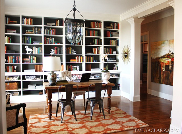 Emily A Clark, Home Office Built In Bookcase
