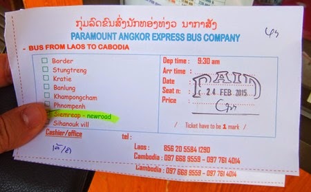 ticket de Paramount Angkor Express