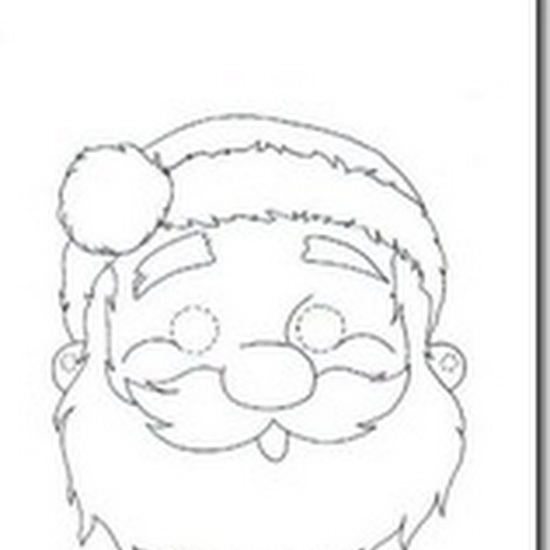 Dibujos de papá Noel para colorear Navidad