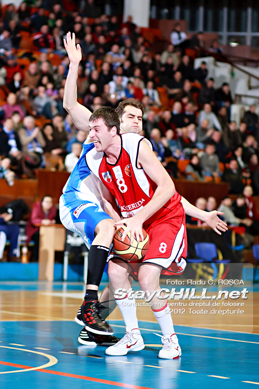 Cristian Jakab vs Flavius Lapuste / BC Mures - BC Perla Harghitei, 29 februarie 2012