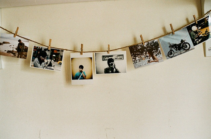 Fotos na parede