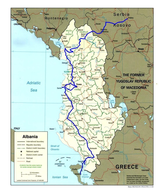 albania route map 5