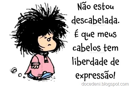 Mafalda descabelada.