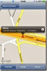 Alerta carretera en movil con iphone 4 y 5 Alerta carretera en movil con iphone 4 y 5 y en Android gratis descarga