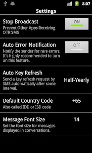 OtrSMS - Encrypted SMS Free Screenshots 2