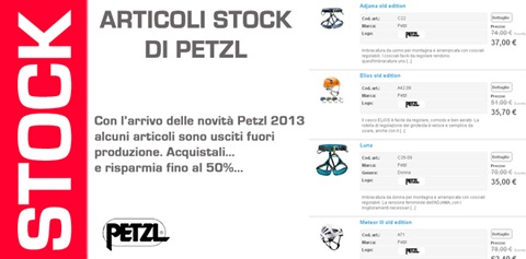 Acquista Petzl stock su Bshopzone.com