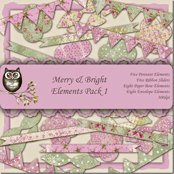 Merry & Bright Elements Front Sheet Pack 1