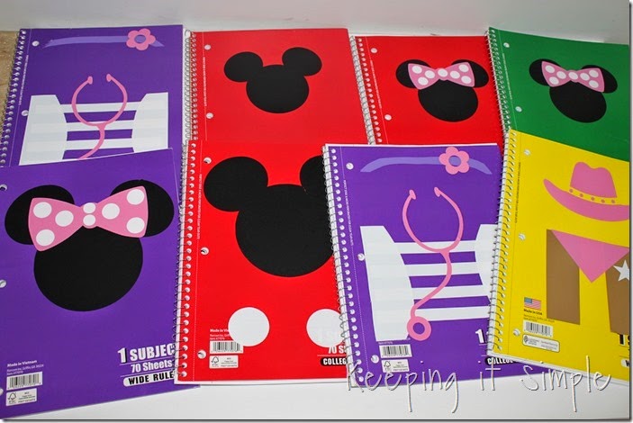 Disney themed notebooks (10)