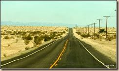 Highway 78 through the desert.
