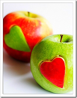 apple hearts