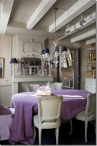 lilac tablecloth via inspired-design.tumblr