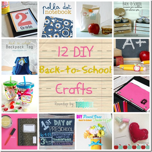 DIY-Back-To-School-Crafts-Roundup-TheTurquoiseHome.com-Collage-1024x1024