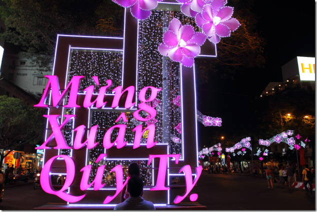 Ho Chi Minh is all done up for the Tet New Year