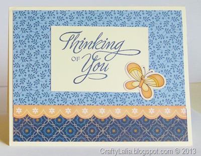 Pemberley, My Stickease, card tutorial, Thinking of you