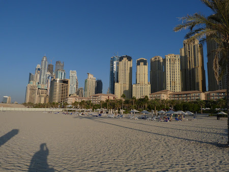 Obiective turistice Dubai: plaja Dubai Marina