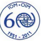 Logo de l'Organisation internationale pour les migrations (OIM).