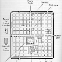 52.- Plano de la ciudad de Timgad