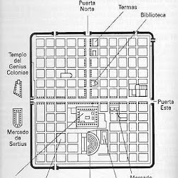52.- Plano de la ciudad de Timgad