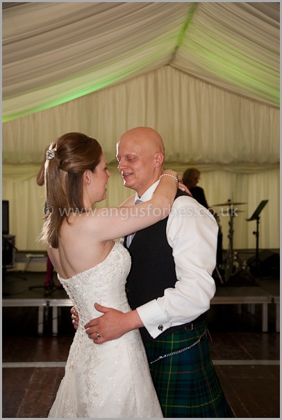 the first dance at a scottish wedding