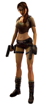 The obvious first place: Lara Croft