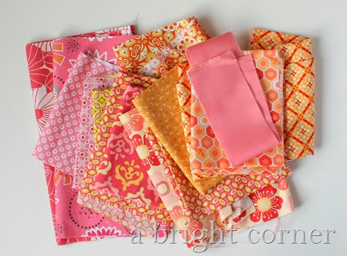 Sweet pink fabrics